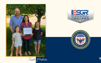 Prehoda Earns Patriot Award from Employer Support of the Guard and Reserve